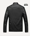 A new casual men's leather jacket with no ironing treatment, a regular and fashionable urban fit stand-up collar PU leather jacket Application Scenario